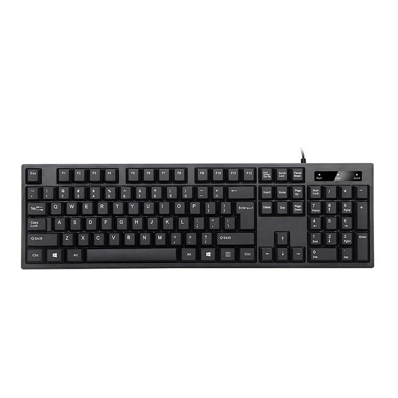 Dust-proof silence  USB Wired Optical Keyboard Private Customized Ergonomic Wired Office Keyboard for PC Laptop Desktop, K-101P