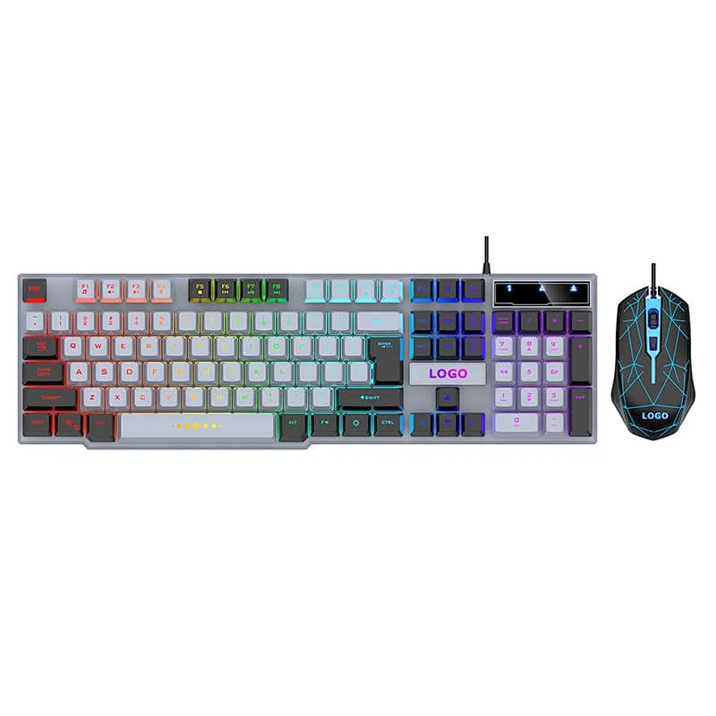 New  design gaming keyboard mouse combo  mechanical feeling for professional gamer GKMC-707S