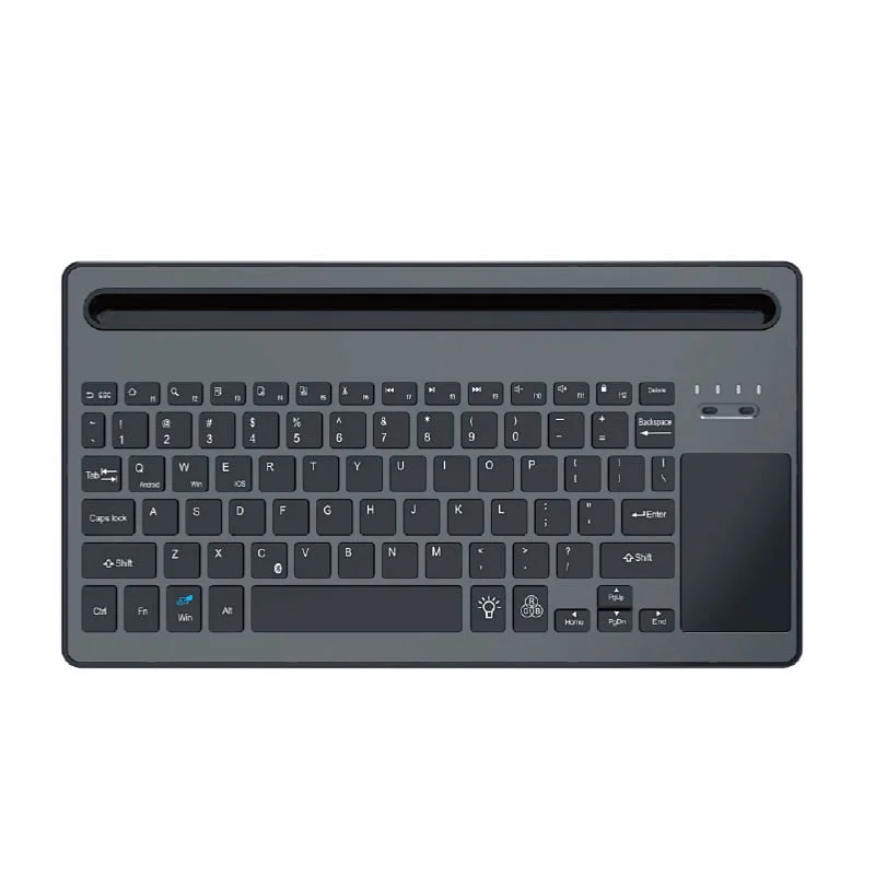 BT 5.0 Wireless Keyboard with Cradle Rechargeable Tablet Mini Keyboard for Phone Macbook Laptop I