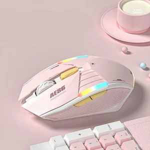 Rechargeable 2.4g Wireless & bluetooth Gaming Mouse  PC Computer Gaming colorful  Ergonomic Mouse for Gamer GMW-032A