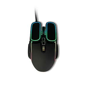 New Unique styling Design 7D Button USB Wired Gaming Backlight Mouse Optical with 7 Colorful Breathing LED Light, GM-183L