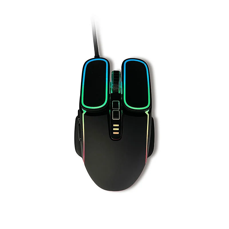 New Unique styling Design 7D Button USB Wired Gaming Backlight Mouse Optical with 7 Colorful Breathing LED Light, GM-183L