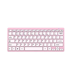 3 1n 1 pink combo Mini 2.4G Wireless Keyboard Mouse Mouse pad Combo 78 keys Scissor Keyboard with Mouse for Home Business, KMSW-001