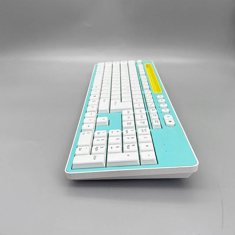 Newest Type Keyboard KW-109M  waterproof 2.4g Wireless Computer Accessories Keyboard BT office Keyboard with Cradle Dual mode