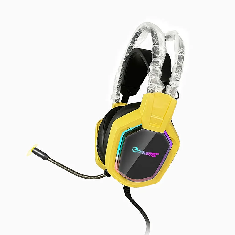 Cool Private Design Customized Wired Gaming Headphones Gamer Gaming Headset Surround Sound RGB Lighting H10A For Laptop PC
