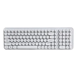 2.4G Wireless Retro keys Gaming Full-Size Type C rechargeable customized layout Mechanical feel Breathing led light multimedia Keyboard KBLW-003