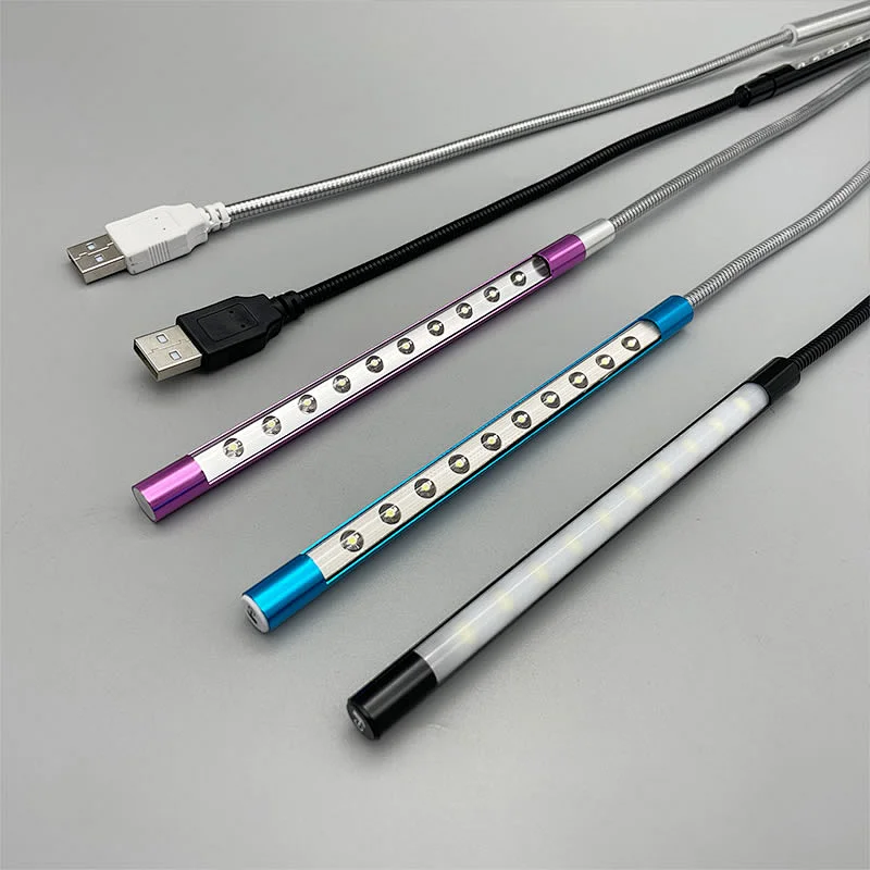 2023 high quality Usb Rechargeable tough switch USB LED Light  with METAL ABS material shell for gift home