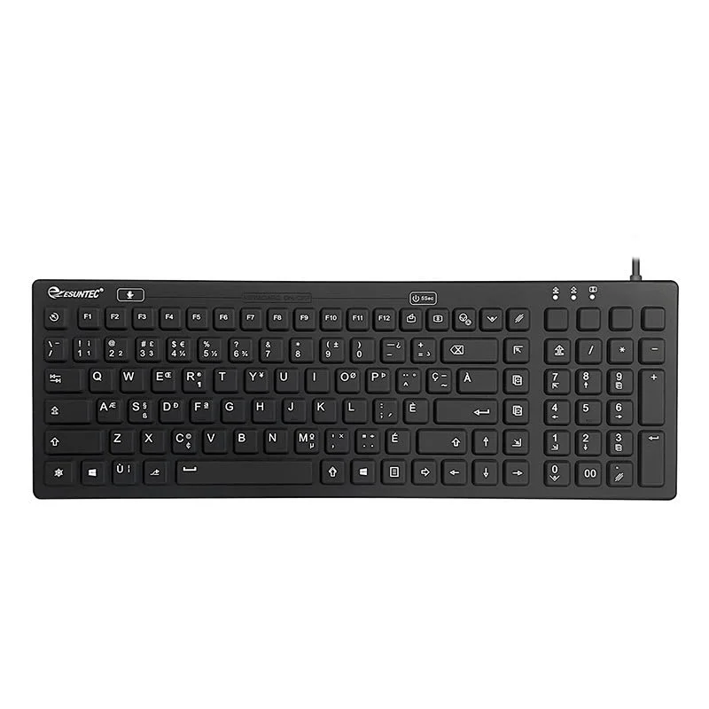 2023 New design IP68 waterproof Good Feel Waterproof Keyboard silent Mini Hospital Medical Keyboard