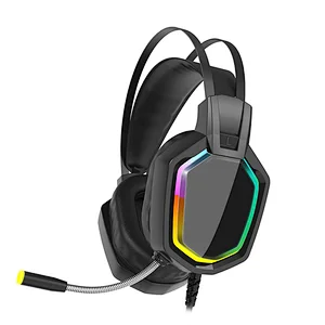 Cool Private Design Customized Wired Gaming Headphones Gamer Gaming Headset Surround Sound RGB Lighting H10A For Laptop PC