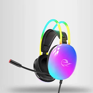 Exclusive Private Customized Hyun-cool Gaming Headphone Noise-canceling USB Wired Headset with Rainbow RGB Light X1