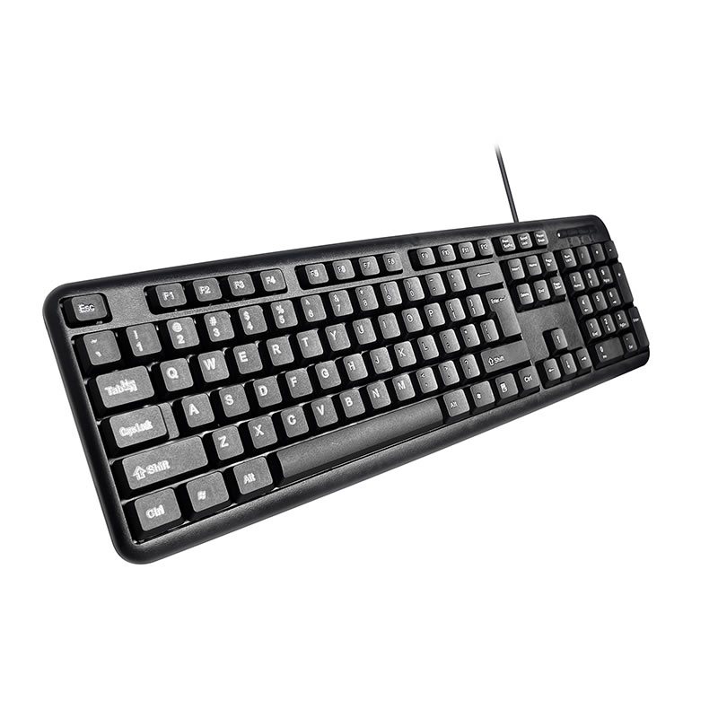 New design Cheap Basic USB Wired Keyboard Computer Ergonomic Office Keyboard for PC Laptop Desktop, K-308D