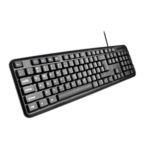 New design Cheap Basic USB Wired Keyboard Computer Ergonomic Office Keyboard for PC Laptop Desktop, K-308D