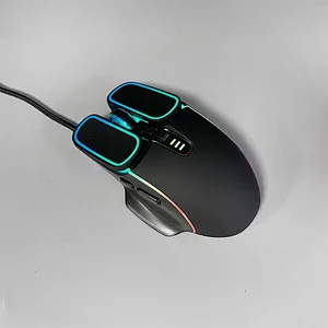 New Unique styling Design 7D Button USB Wired Gaming Backlight Mouse Optical with 7 Colorful Breathing LED Light, GM-183L