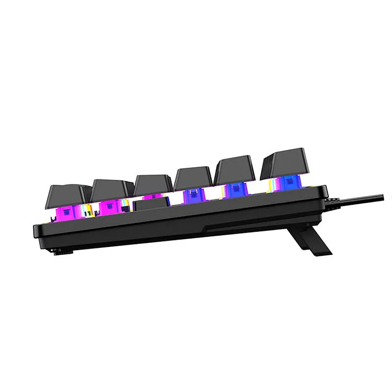 New design 78 keys mini portable gaming RGB LED Backlit Wired Keyboard GKL-8006 for desktop gamer windows