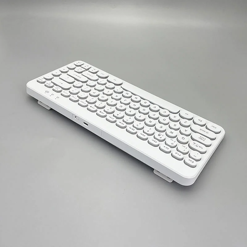 2.4G Wireless Mini Retro keys Gaming Type C rechargeable customized layout Mechanical feel Breathing led light multimedia Keyboard KBLW-002