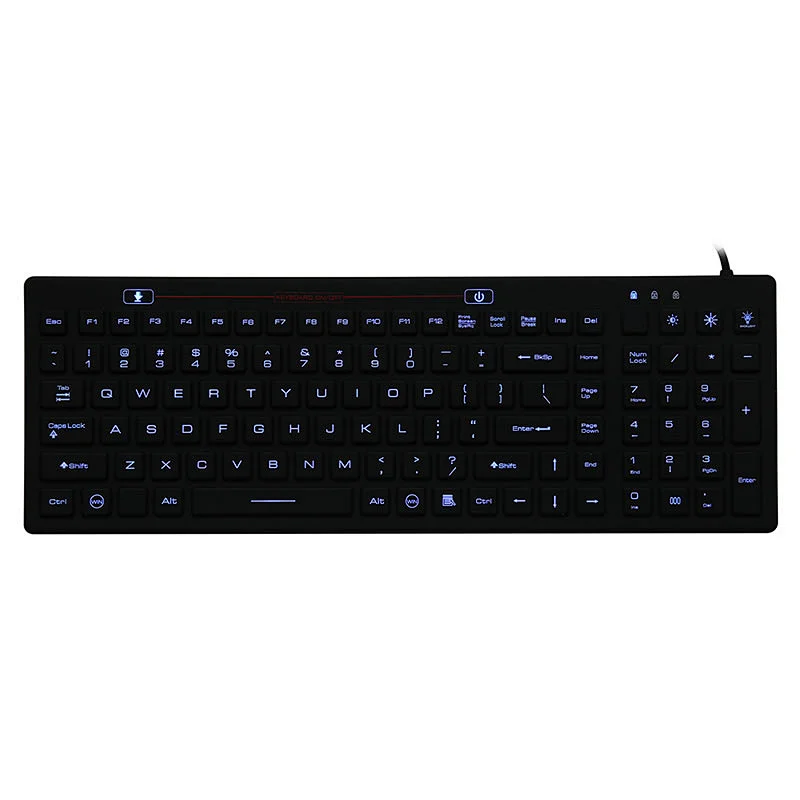 2023 New design IP68 waterproof Good Feel Waterproof Keyboard silent Mini Hospital Medical Keyboard