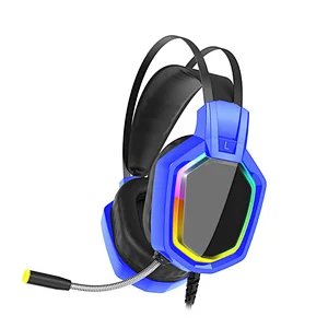 Cool Private Design Customized Wired Gaming Headphones Gamer Gaming Headset Surround Sound RGB Lighting H10A For Laptop PC