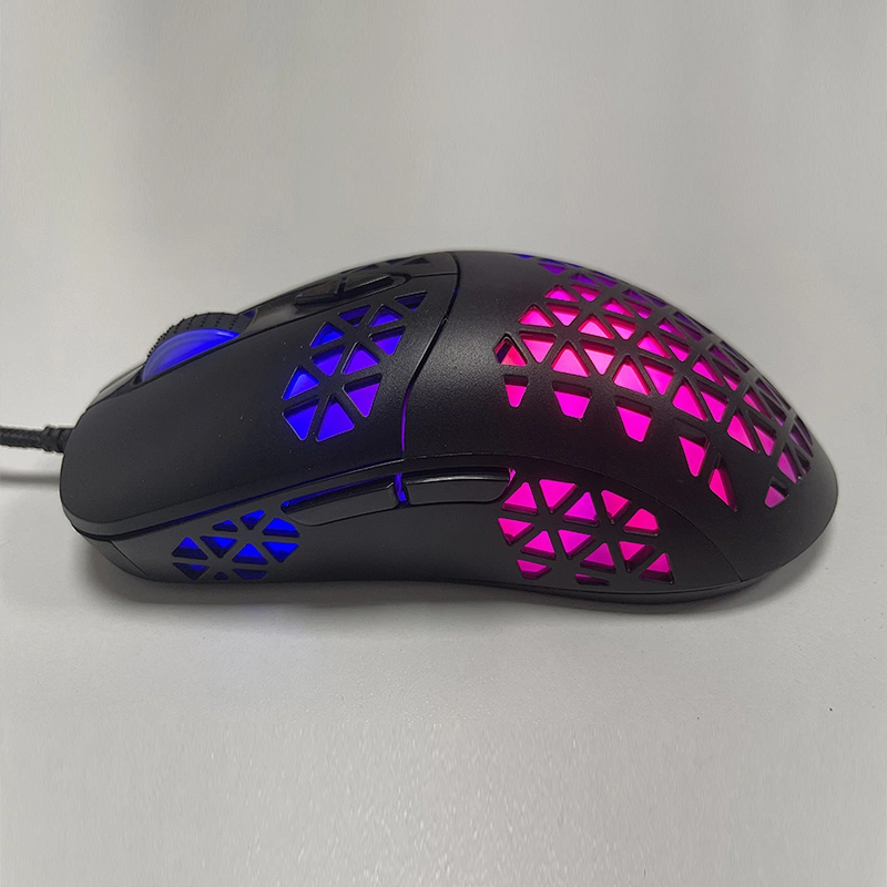 New Design 7D Button USB Wired Gaming Optical Mouse 7 Colors LED Breathing Backlight Mouse for Gamer GM-002H