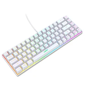 New design 68 keys mini portable gaming RGB LED Backlit Wired Keyboard GKL-8006 for desktop gamer windows