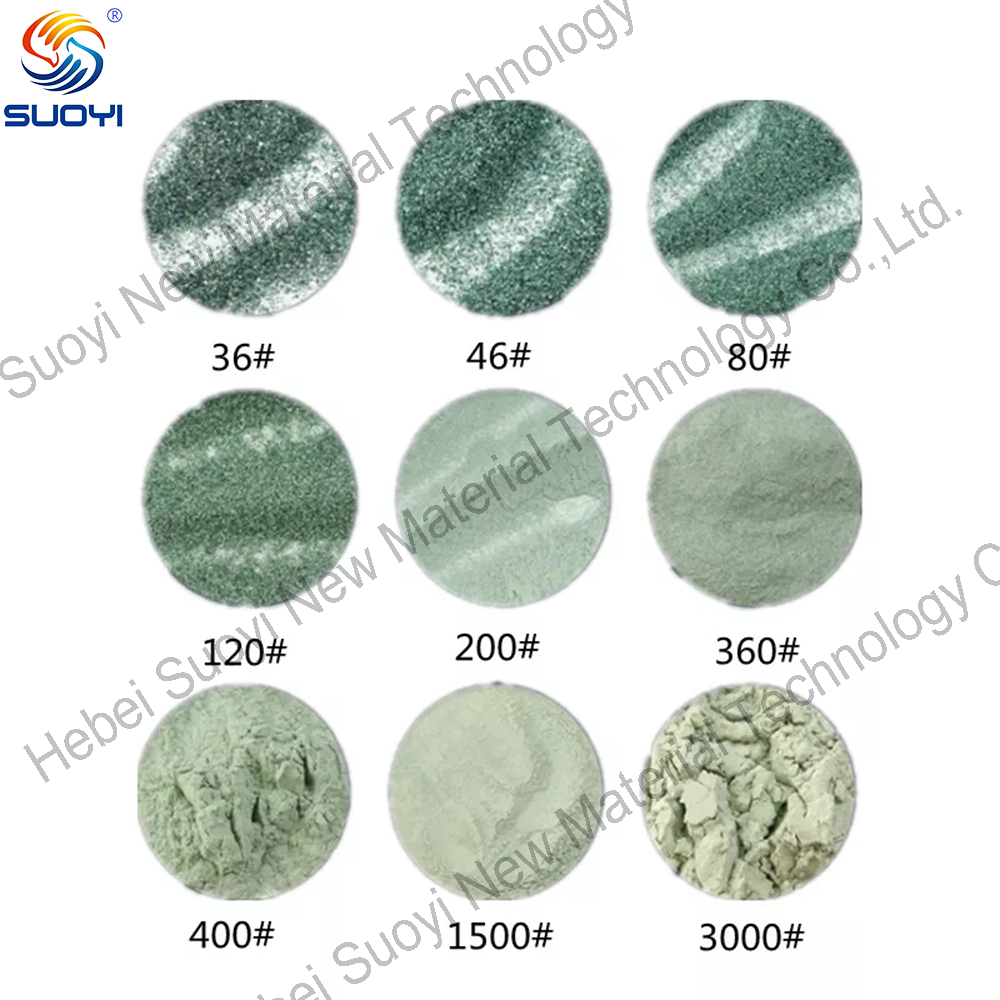SUOYI Green Silicon Carbide Powder Silicon Carbide Green Powder