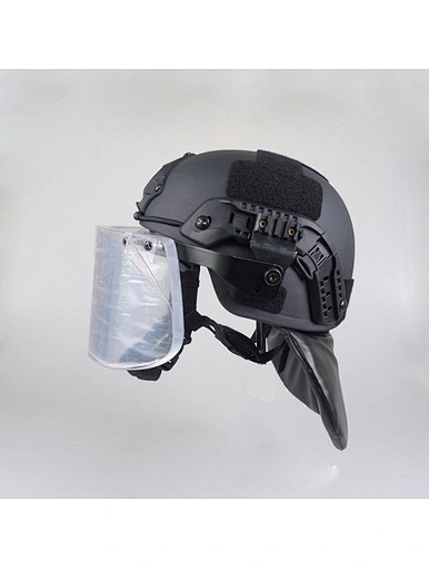 Ballistic ACH Helmet with Visor and Neck Protector
