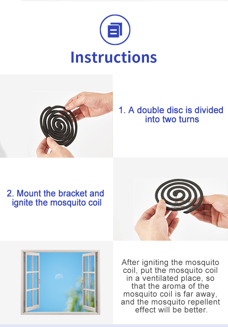 Steps to use black mosquito coils