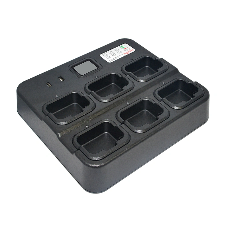 Tesunho Six-Way Multi Charger for Walkie Talkie And Battery TH-D61