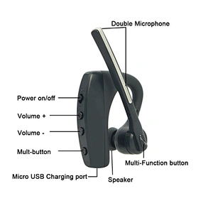 TA-B1 Tesunho Headset BT Earpiece Wireless With POC Radio