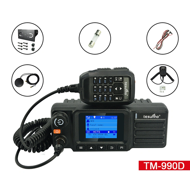 Tesunho TM-990D Analog PoC Heavy Duty Vehicle Mounted Walkie Talkie 500KM