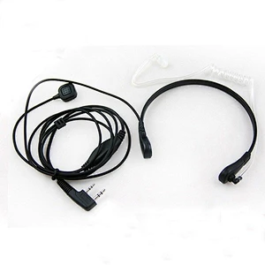 wired neckband high noise-cancelling throat mic headset for walkie talkie