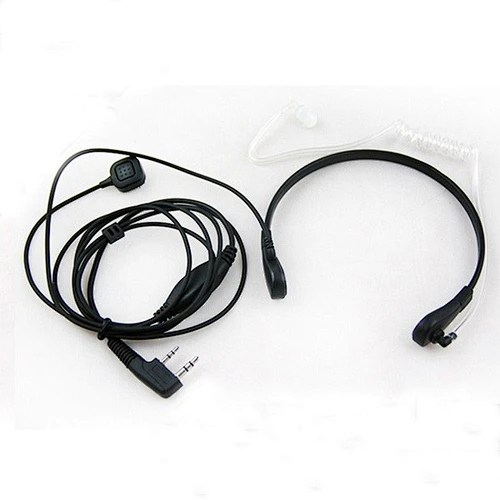 wired neckband high noise-cancelling throat mic headset for walkie talkie
