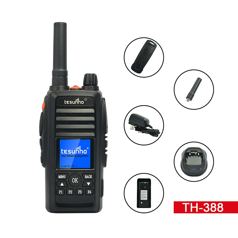 Tesunho TH-388 WCDMA LTE IP Walkie Talkie Phone Two Way Radio With SIM Card 200 Mile 3G Version 4G Optional