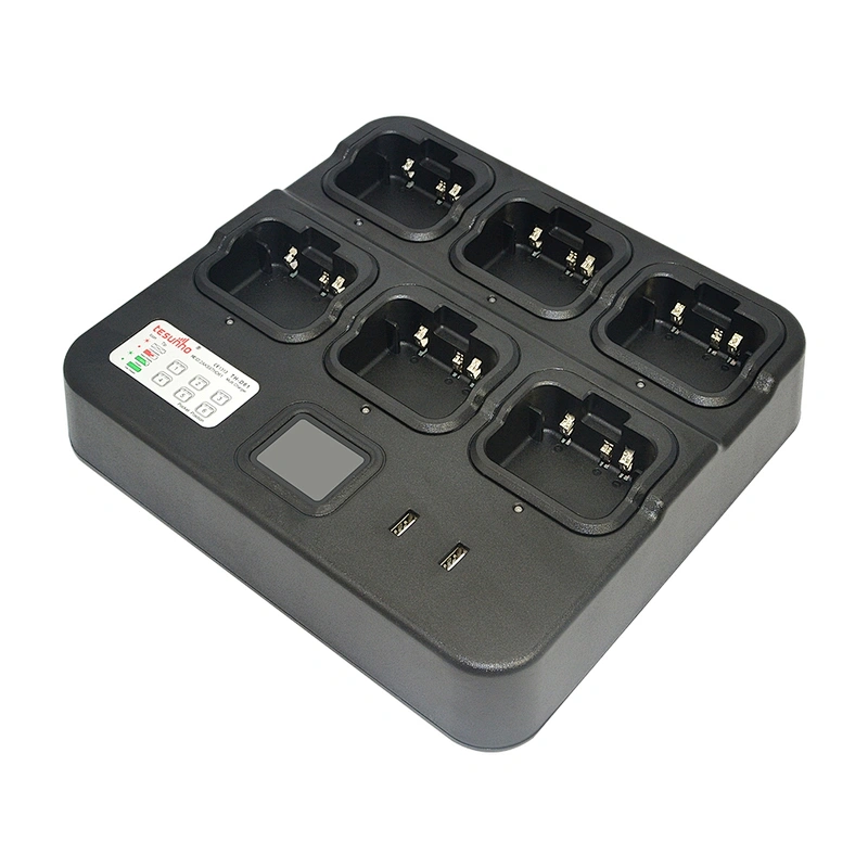 Tesunho Six-Way Multi Charger for Walkie Talkie And Battery TH-D61
