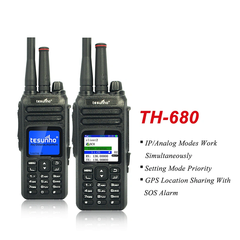 Tesunho TH-680 Flexible Choosing Handy Walking Talking Dual Band Security Solution