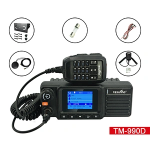 Tesunho TM-990DD 4G Dual Mode DMR LTE Vehicle Mouted Two Way Radio With GPS, APRS,SOS