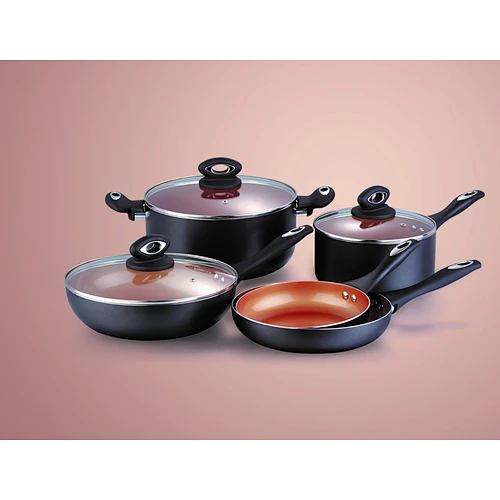 Pressed aluminum frypan sets
