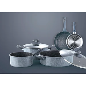 Rolled edge aluminum sets