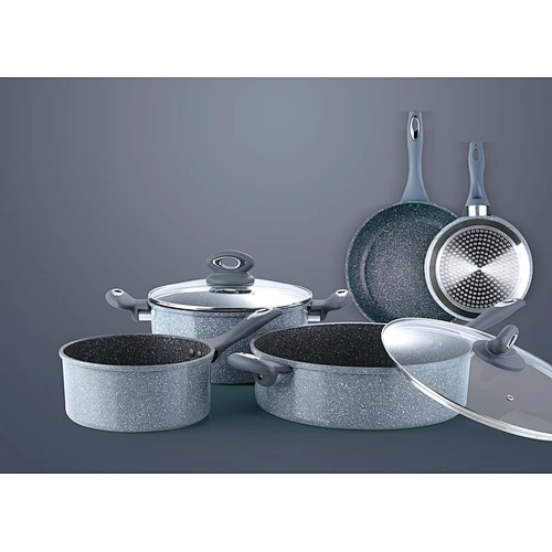 Rolled edge aluminum sets