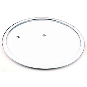 Glass lid with wider rim