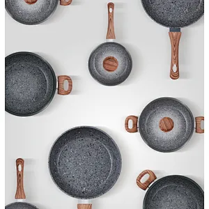 Forged aluminum with granite coating sets