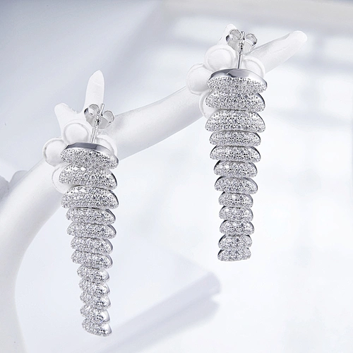 925 silver Earrings jewelry order wholesale,fashion bling Earrings,