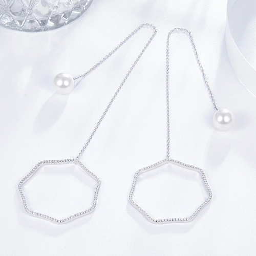 925 silver Earrings jewelry company,fashion bling Earrings,cooper cz imitation fine jewelry,