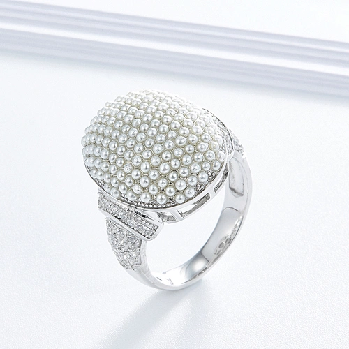 925 silver pearl Ring jewelry