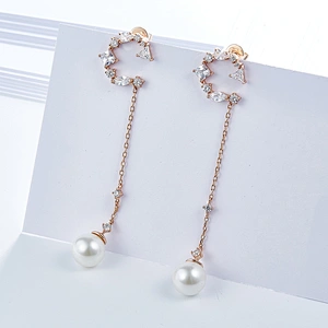 925 Sterling Silver Earring,Fashion earrings, zircon bling