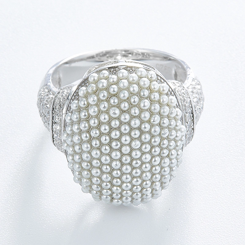 925 silver pearl Ring jewelry