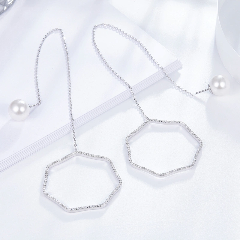 925 silver Earrings jewelry company,fashion bling Earrings,cooper cz imitation fine jewelry,