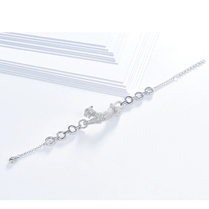 fashion leopard bracelet,925 sterling silver,Inlay zircon