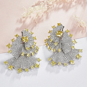 blingbling Fashion earrings,925 silver zircon earrings,Professional high-end earrings factory,china