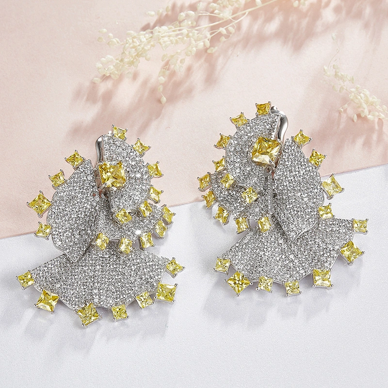 blingbling Fashion earrings,925 silver zircon earrings,Professional high-end earrings factory,china