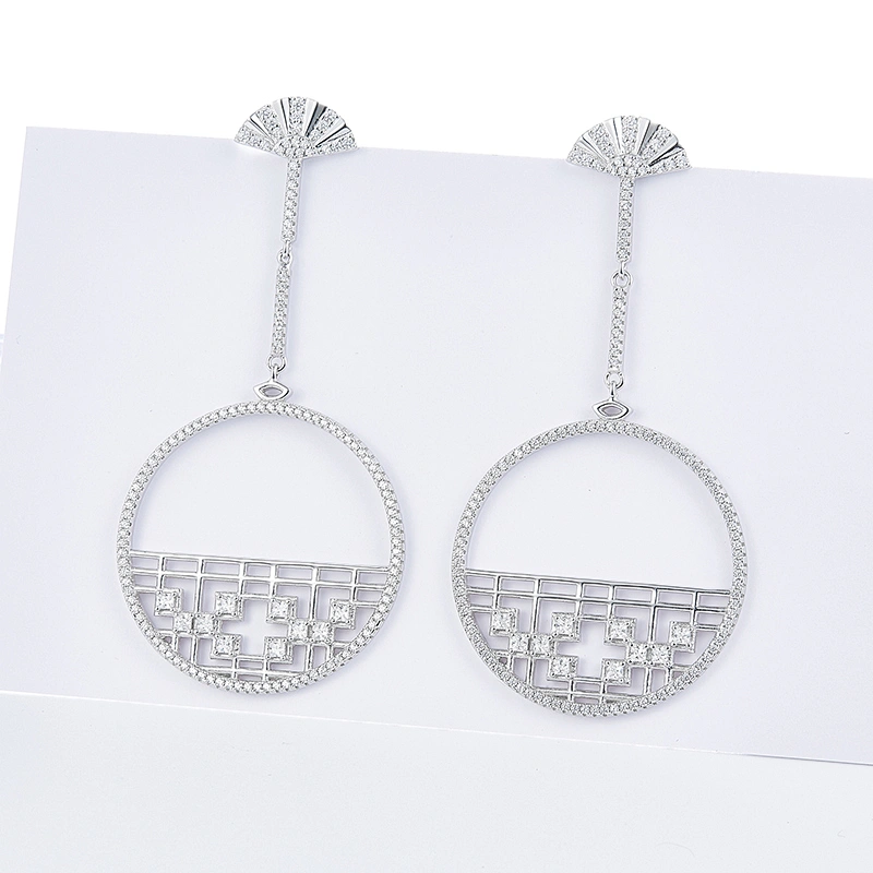 Very beautiful earrings,925 silver zircon earrings jewelry,earrings bling bling,jewelry manufacturers china